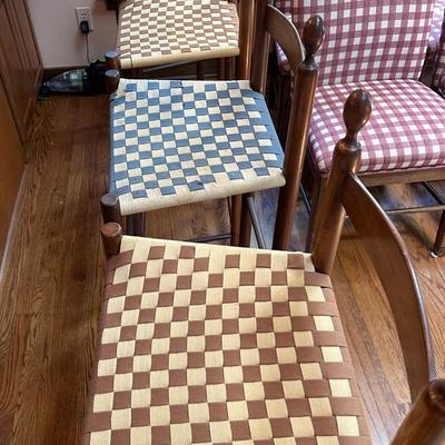 Set Of 4 Bar Height Chairs 