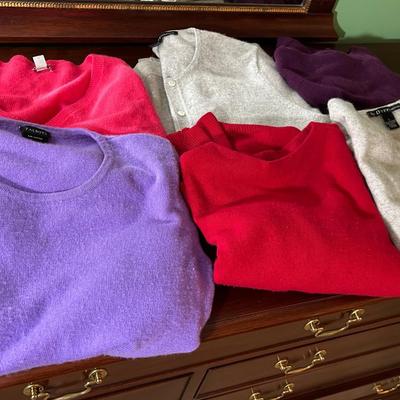 Group Of Women’s Cashmere Sweaters 