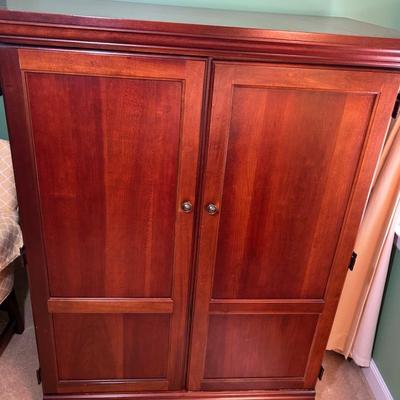 Solid Wood Armoire Desk By Riverside 