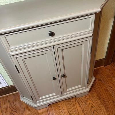 Small Hall Table With Drawer & Cabinet Storage 