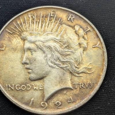 1924 Silver Peace Dollar
