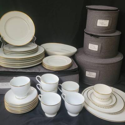Elegant China Collection Featuring Royal Worcester & Gorham Gold