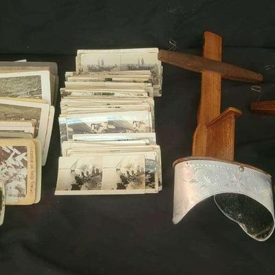 Vintage Stereoscope Collection with Viewers & Cards