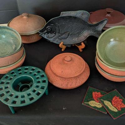 Glazed Pottery Cookware Featuring Plow & Hearth & More