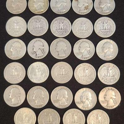 Collection of Pre-1965 Washington Quarters