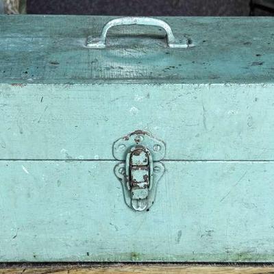 Vintage Parker Butcher’s Whetstone In Original Green Wood Box