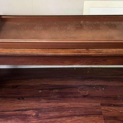 Entryway Wood Bench with Shoe Storage 