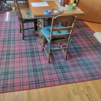 Red & Green Plaid Ruggable Area Rug
