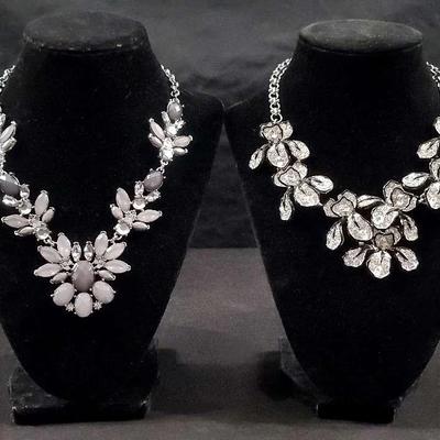 Kenneth Jay Lane “Iris” Necklace With Statement Necklace