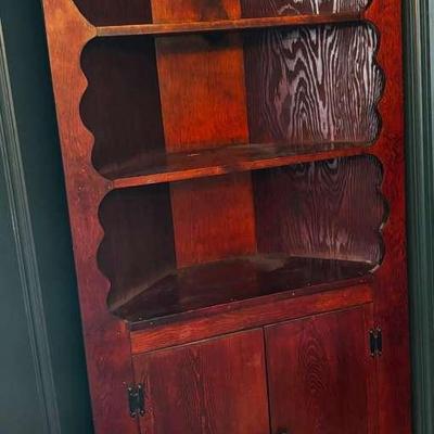 Solid Wood Corner Cupboard By Dr. J. Howard Auchincloss