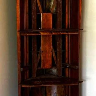 Towering Nautical Shelf Crafted From Rowing Scull Wood – 93” Tall Statement Piece