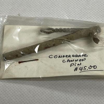 Civil War Confederate Cannon Pin