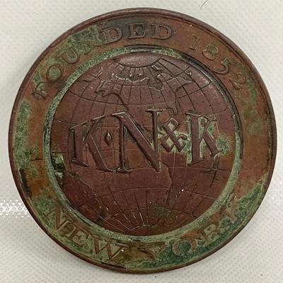 “KN&K” Vintage Bronze Artifact