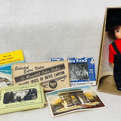 Vintage Mini View Postcards, Mounted Color Slides and More
