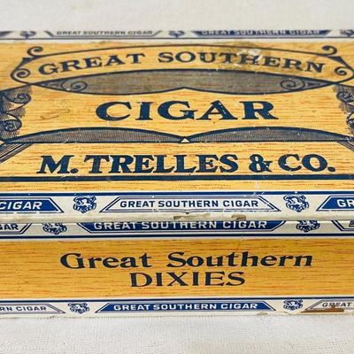 "M. Trellis & Co." Great Southern Cigar Box