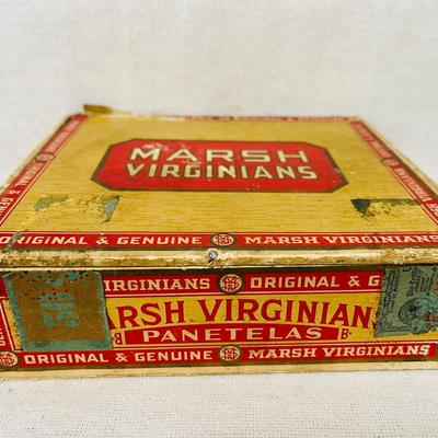 Vintage “Marsh Virginian” Cigar Box 