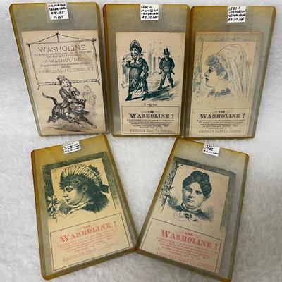 “Washoline Soap” Antique Trade Cards