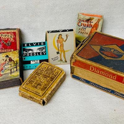 Vintage and Antique Match Boxes and Books