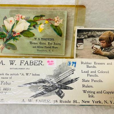 Antique Victoria Trade Card / Advertisements