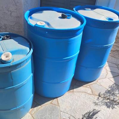 Em102 water storage barrels