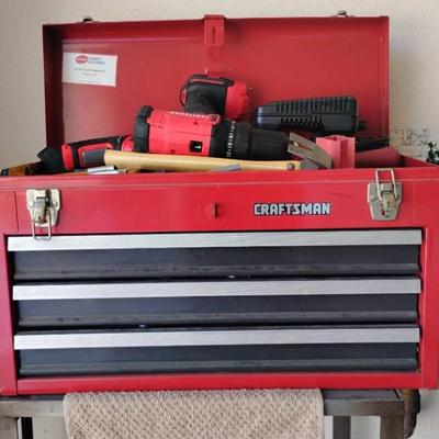 Em116v craftsman tool chest with tools