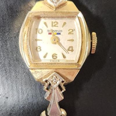 Ben Rus 10k Gold Filled Watch, Retail $200 Lot 11 - Reserve - $80