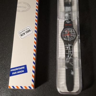 Swatch 1535 Broadway Unisex Watch Lot 12 Retail $430  Reserve - $150