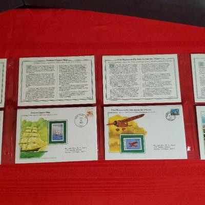 International Transportation Commemorative Covers With Stamps & Info Pages 1987,88,89,90 Reserve-$30
