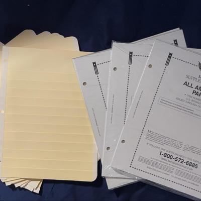 Minkus Supplement Notes All American MAA-408-508-407-507 Lot#89