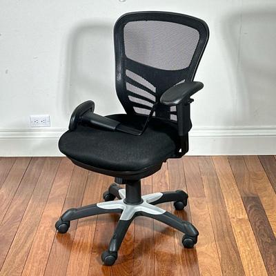 Modway Black Mesh Office Computer Chair | With armrest, mesh back, and fabric cushion seat. Back height/seat depth adjustable. Included...