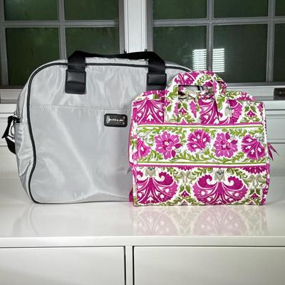 (2pc) Vera Bradley & Madden Girl Bags | Including a very Bradley hanging jewelry case and a Madden Girl nylon duffel bag - h. 12.25 x...