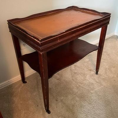 Two Tier Leather Top