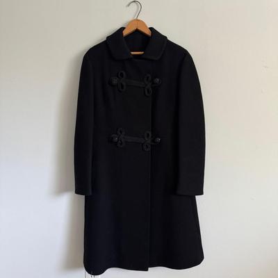 Vintage Youthcraft Black Wool Coat