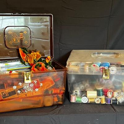 1950’s Brown Amber Craft Box Bundle 