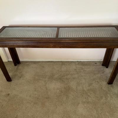 Cane Sofa Table