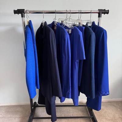 Shades of Blue Skirt Suits