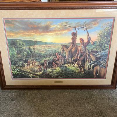 Framed Robert Griffing "Triumphant Return to Ft Duquesne" Signed and Numbered Print with COA 