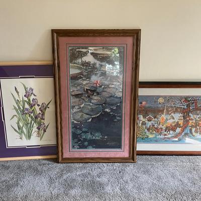 Framed Steve Hanks, Jacqueline Ryan, and Charles Wysocki Signed and Numbered Prints