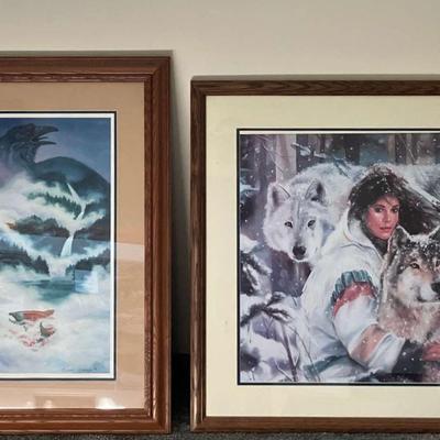 Framed Maija and JoAnn George Signed and Numbered Prints