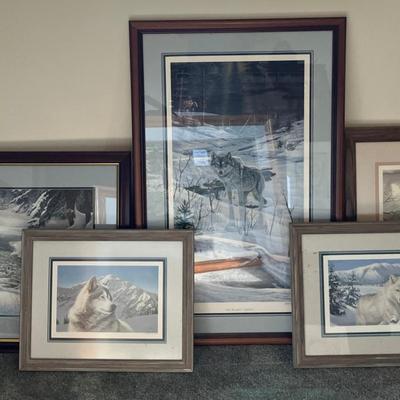 Signed Thomas Hirata, Kelley, and Jay Johnson Prints and "Solitary Journey" Print by Ralph Taylor