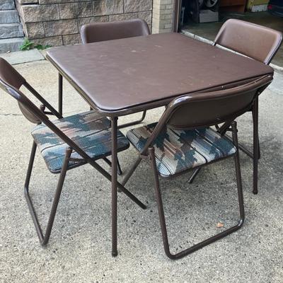 Cosco Card Table and 4 Chairs