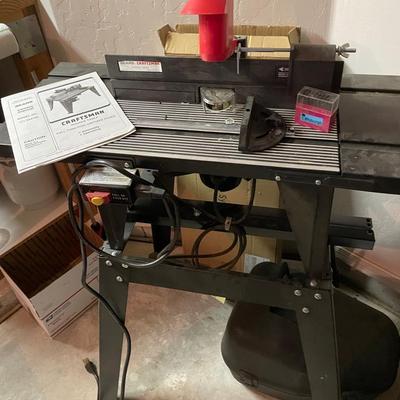 Sears Router Saw & Craftsman Floor Table Like New