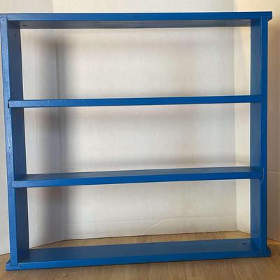 Blue Woiden Shelf 