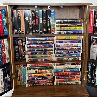 Trifold Cabinet With DVD’s & VHS Disney Star Wars