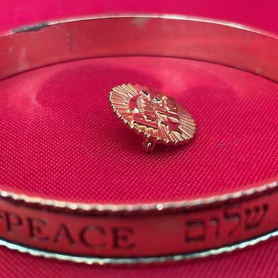 Multi language Bangle Braclet PEACE