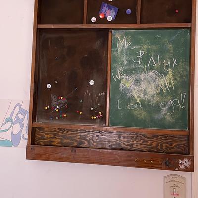 Large Wooden Message Board