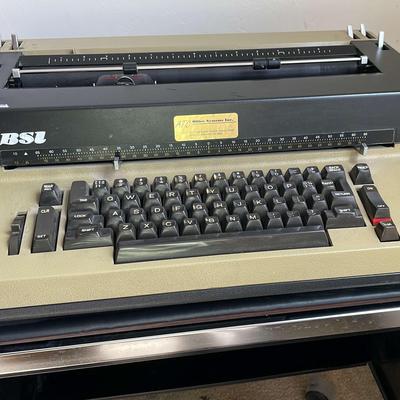 Vintage BSI Electric Typewriter & Typing Table