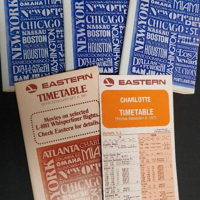 COLLECTIBLE EASTERN AIRLINES TIME TABLES FROM 1976