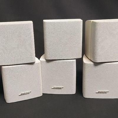 FIVE USED BOSE ACOUSTIMASS SPEAKERS 