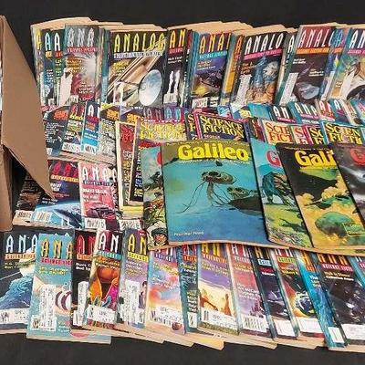 HUGE ASSORTMENT OF 1990'S AND 2000'S ANALOG, SCIENCE FICTION AGE, AND GALILEO MAGAZINES 
